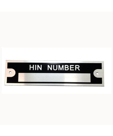 Beyondcity Blank HIN Tag ID Plate Serial Number Watercraft Fishing Speed Boat Skiing
