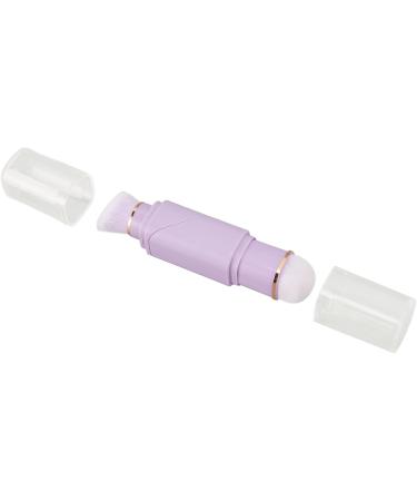Dual Head Retractable Powder Brush Odorless Portable Makeup Brush Soft Bristles 360 Degree Rotation Strong Grip For Travel (Purple) - Buy Online on GoSupps.com