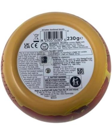 M&S Halloween All Butter Shortbread Biscuits LIGHT UP PUMPKIN Tin 230g in Premier Life Store Box - Buy Online on GoSupps.com