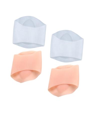 2 Pairs Silicone Arch Support Foot Massage Mat High Arch Cushions Arch Sticker Flat Foot Corrector Arch Support Gel Insoles Arch Pad Men and Women Arch of Foot