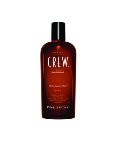 American Crew Classic 3-in-1 Shampoo Conditioner Body Wash 15.2oz - Buy Online on GoSupps.com