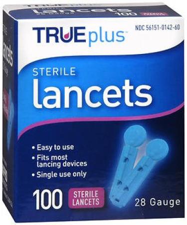 Sterile Lancets. 28 Gauge Single Use. Fits Most Lancing Devices. 100 Count. (pack of 5)