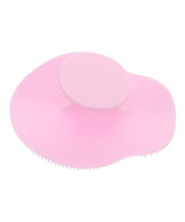 POPETPOP Hulu Scrubber Face Washing Cleaner Deep Cleaning Brush Bath Brush Cleansing Exfoliator Silicone Facial Brush Facial Cleansing Brush Sponge Silica Gel Pores Pink Man