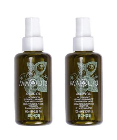 ECHOSLINE MAQUI organic biphase oil for dry hair 2 x 100 ml treatment for dry or treated and damaged hair