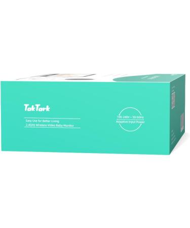Taktark Baby Monitor with Camera - 4.3 Video Babyphone Night Vision Intercom Digital Zoom & Temperature Monitoring - BM612-EU - Buy Online on GoSupps.com