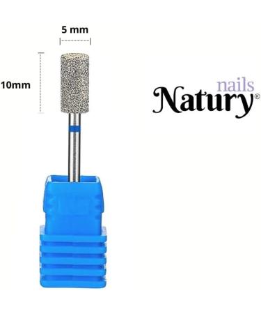 Natury Nails Diamond Drill Bit for Nail Drill Russian Manicure Pedicure Semi-Permanent Nail Polish Cuticle Middle Grain Nail Drill Bits - Buy Online on GoSupps.com