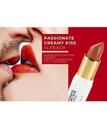  Andreia Andreia Professional Make Up - Lips - PASSIONATE CREAMY KISS Lipstick - 14 Peach - Buy Online on GoSupps.com