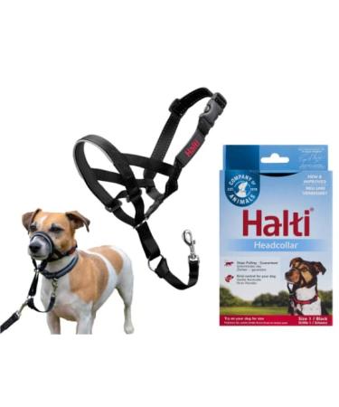 Halti Original Halter for Dogs Black Size 1 (Small Dogs) 3 Pack