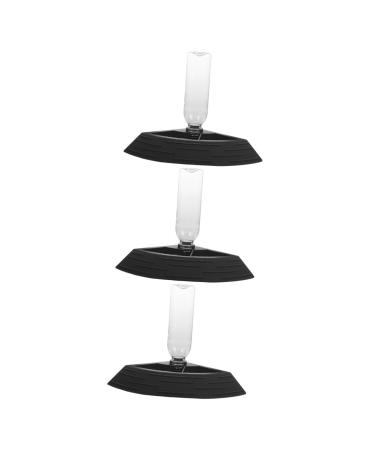 BESPORTBLE 3pcs Turtle Drinker Reptile Water Feeder Terrarium Reptile Automatic Water Dispenser Plastic Black 17X17X3.5CMx3pcs Blackx3pcs