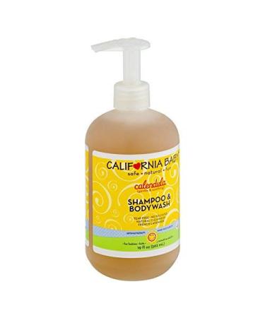 California Baby Calendula Shampoo and Body Wash - Allergy tested Baby Soap and Toddler Shampoo, for Dry, Sensitive Skin, 100% Plant-Based - USDA Certified, 561 mL / 19 fl. oz. (Pack of 1) 19 Fl Oz (Pack of 1)