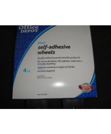 self adhesive wheels 4 count