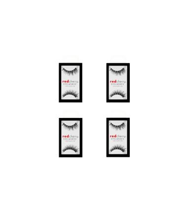 Red Cherry Demi Wispy Eyelashes Multipack - 4 Pairs of Natural Human Hair Lashes for Professional Use - Buy Online on GoSupps.com
