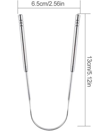 Premium Stainless Steel Tongue Scraper with Case | Reduce Bad Breath & Improve Oral Hygiene | Durable U-Shaped Design for Adults - Buy Online on GoSupps.com