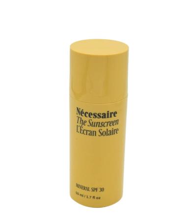 Necessaire The Sunscreen - 100% Mineral  Broad Spectrum SPF 30 with 20% Non-Nano Zinc  Hyaluronic Acid and Niacinamide