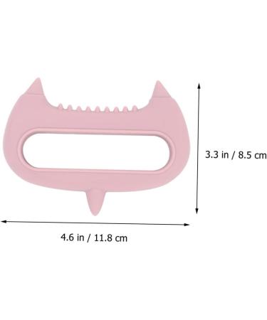 Fomiyes 2-in-1 Acupuncture Hand Massager | Comfortable Silicone Head Massage Device | Portable Hair Brush & Peousgel Pink Handy Massager - Buy Online on GoSupps.com