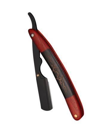Minkissy men's razor to shave razor from stainless steel razor holder shaver holder shaver blades shaving accessories razor with a straight blade modeling ebony knife holder man