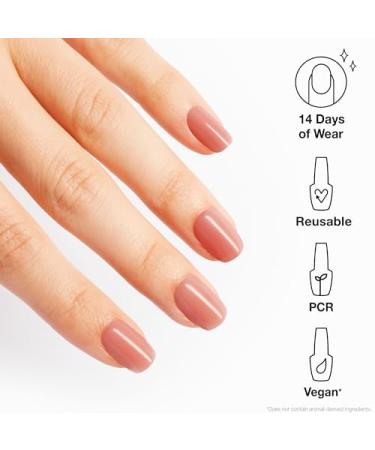 OPI xPRESS/ON Short Round Press-On Nails | Solid Nail Art | Long Lasting & Reusable | Non-Damaging | Somewhere Over the Rainbow Mountains - Buy Online on GoSupps.com