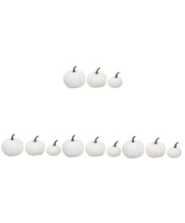 Garneck 24 Pcs Foamy White Pumpkin Halloween Decoration Halloween Prop Pumpkin Decorations Fake Pumpkin Simulation Pumpkin Halloween Pumpkin Photography Prop Artificial Supplies Whitex4pcs 8.5x7.5cmx4pcs