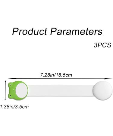 3 Pcs Safety Strap Locks Self Adhesive Door Safety Locks Cartoon Image Child Safety Locks for Cupboards Fridge Drawers Dishwasher Toilet - Buy Online on GoSupps.com