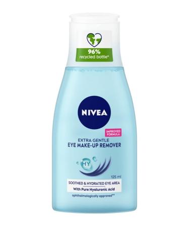 NIVEA Visage Extra Gentle Eye Make-Up Remover 125ml Pack of 3