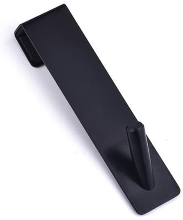 SOESFOUFU 2pcs Bathroom Door Hook Over The Door Coat Rack Holder Black Hangers Towel Hanger Stainless Steel 17.80X4.00X3.00CM Black - Buy Online on GoSupps.com