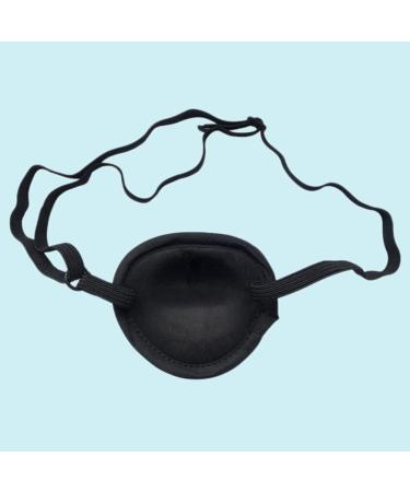 Mobestech Black Lazy Eye Patch - Soft Single Eye Mask for Adults & Kids Perfect Blindfold & Pirate Costume Accessory - Buy Online on GoSupps.com