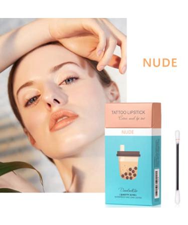 ZITOOP 20pcs Tattoo Lipstick Cotton Swab Lip Tint - Nude | Waterproof & Durable Lipstick | Portable Non-Stick Lip Tint - Buy Online on GoSupps.com