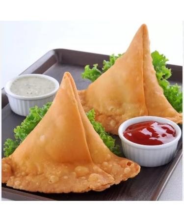 Indian Punjabi Crispy Samosa Vegetarian Half Cooked Samosa 100% Fresh Home Made Snacks x 20 Pcs For Friend & Family For All Occasions Tasty And Twisty Treat Sold By Kidzbuzz - Buy Online on GoSupps.com
