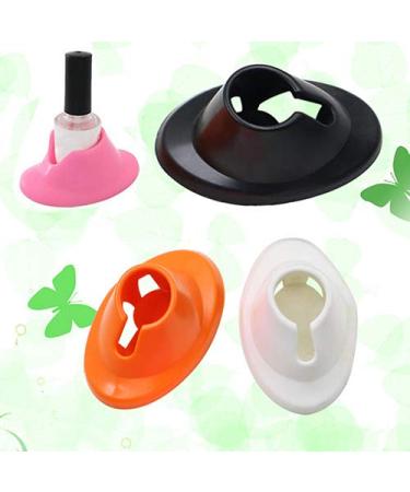 Steellwings Silicone Nail Polish Bottle Holder - 2 Pack | Round & Slanted Design for Easy Application | Ideal for Home & Travel - Buy Online on GoSupps.com