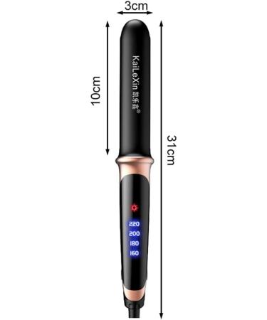 Curling Iron Professional Hair Curling Wand Dual Use Hair Straightener Roller Four-Gear Temperature Control Heat Curler LCD Temperature Adjustable Styling Tool Hair Straigh BY ZZYY (Color : Black) - Buy Online on GoSupps.com