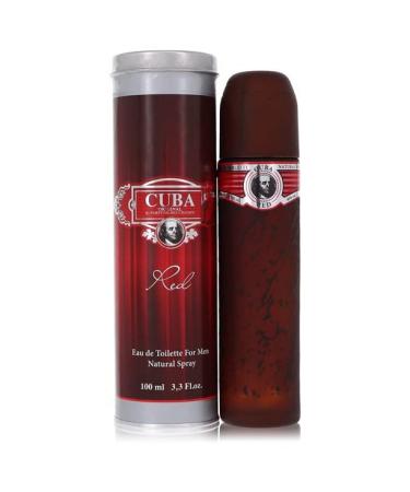 Cuba RED Cologne by Cuba Men's EDT Spray 3.4 OZ