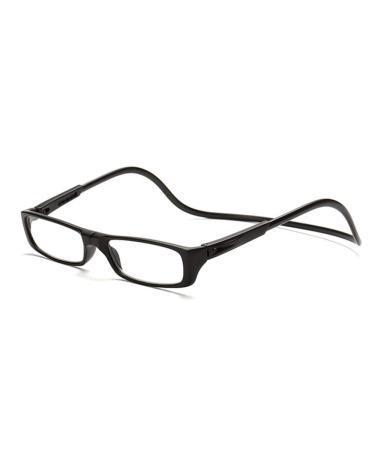 GEMSeven Unisex Magnet Colorful Reading Glasses Hanging Neck 3.00 Strength Black