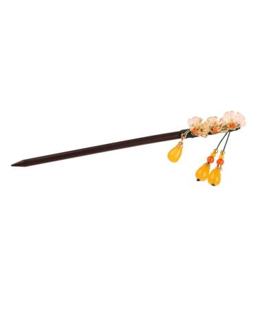 minkissy Wooden Hairpin Hair Pin Hair Barrettes Hair Clip Tassel Hair Stick Chinese Hair Sticks Hair Jewels for Women Chinese Hair Accessories Hair Sticks for Long Hair Wooden Hair Sticks 16X2.5X2CM Assorted Color