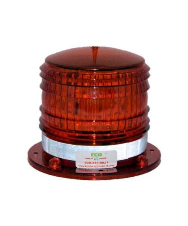 S8LFM RED Flashing 2NM IP67 Solar LED Magnetic Mount Marine Dock Barge Safety Beacon Light 360 Degree