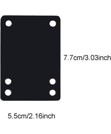 YS Sport 4 Pcs Skateboard Riser Shock Pads | Longboard Soft 1/8 (3mm) Black Shockpads - Buy Online on GoSupps.com