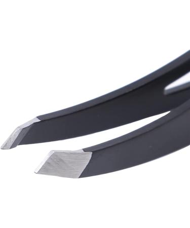 NBGGFF Tweezers Eyebrow tweezers Stainless steel bevel flat point hair removal professional eyebrow tweezers Schwarz - Buy Online on GoSupps.com