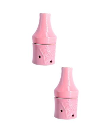 Beaupretty 2 STK MOXA burner Ceramic tools Moxibusion-Pot device MOXA can MOXA heater Massage accessories Health Wellness Cure Tool for burning Moxa Massage device Palace Ai-Box Rosa