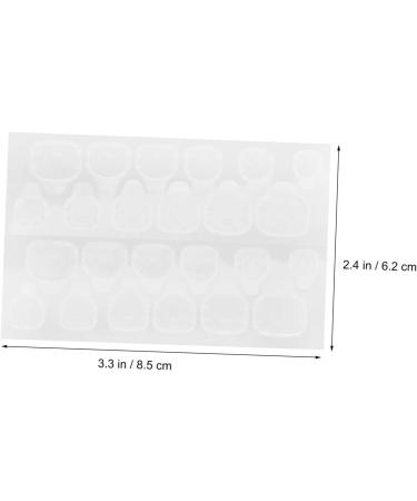  SOESFOUFU 15 Sheets Nail Jelly Glue Practical Glue for False Nails Professional Nail Glue Manicure Labels Waterproof Rubber Nails Jelly Glue High Quality Pink - Buy Online on GoSupps.com