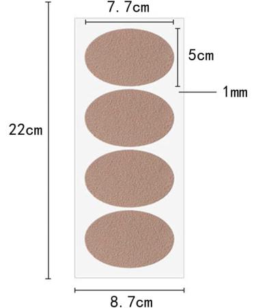 20-Piece Oval Moleskin Pads for Foot Care - Prevent Chafing, Blisters, and Pain - Ideal for Boots, Hiking - Reduce Friction - Knit Mole Skin Patches - Buy Online on GoSupps.com