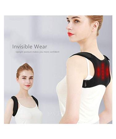 Upper Adjustable Back Posture Corrector Magnet Self-Heating Clavicle Support Back Straight Shoulders Brace Strap Correct (Size : Large) vision - Buy Online on GoSupps.com
