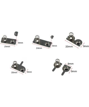 DHAEY SeroNi 10 Types Replacement Metal Battery Spring Contact Plate - Silver | Optimal Batteries Solution for All Your Needs - Buy Online on GoSupps.com