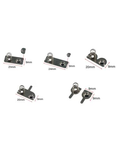 Buy 10 Types Replacement Metal Battery Spring Contact Plates - Silver | International Shipping Available - Buy Online on GoSupps.com