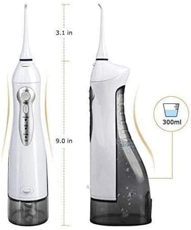 Portable Cordless Dental Oral Irrigator Rechargeable IPX7 Waterproof Water Flosser for Home & Travel | Space-Saving Design - Buy Online on GoSupps.com