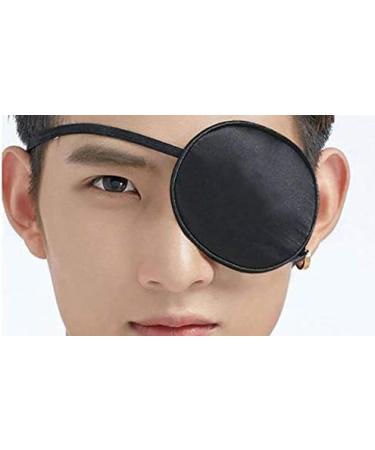 Breathable Adjustable Strabismus Eye Patch for Adults & Kids | Silk Lazy Eye Mask for Amblyopia (Black - Buy Online on GoSupps.com