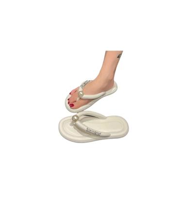 Steingraf original cloud shoes Flip-flop super soft-smooth sandal slipper toe separator bathing-latschen shoes sloppy slippers sauna garden office pearl white i size 38 to 39
