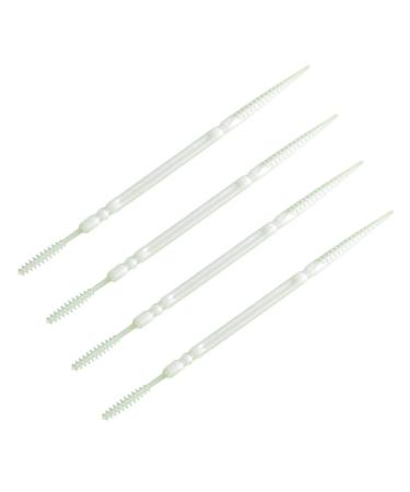 Milist dental brushes 1100 pieces dental toothpick double-ended toothpick plastic toothpick interdental brush teeth cleaning tool for men women adults (white) - Buy Online on GoSupps.com