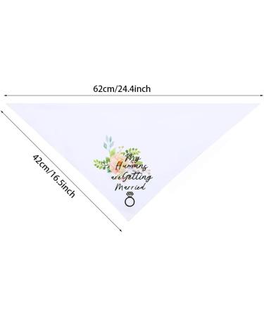 LAIYOHO Dog Bandanas My Humans are Getting Married Pet Bandanas Dog Wedding Bandana Wedding Pet Dog Bandana Scarf with Elegant Flower Leaves Diamond Patterns for Dogs Cats Lovers - Buy Online on GoSupps.com