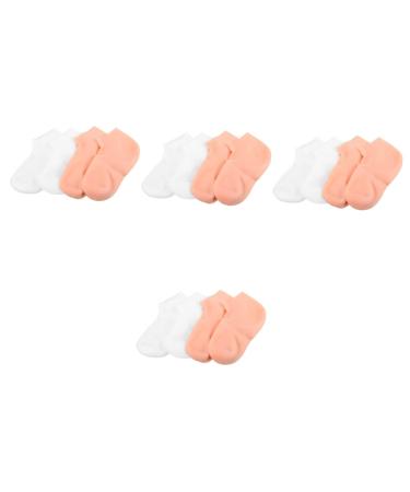 Beaupretty 8 Pairs Exfoliating Moisturizing Socks Foot exfoliating Socks Foot spa exfoliating Socks Cosmetics Socks Cotton spa Socks spa Socks for Dry feet Sole of Foot Girl Heel Socks sebs