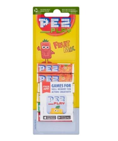 3 x Pez Fruit Mix Candy 6 Pack 51G Delicious Tasty And Twisty Treat Gift Hamper For Birthday Christmas Sold By Kidzbuzz