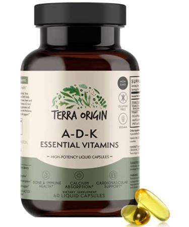 Terra Origin A-D-K Essential Vitamins 60 Liquid Capsules